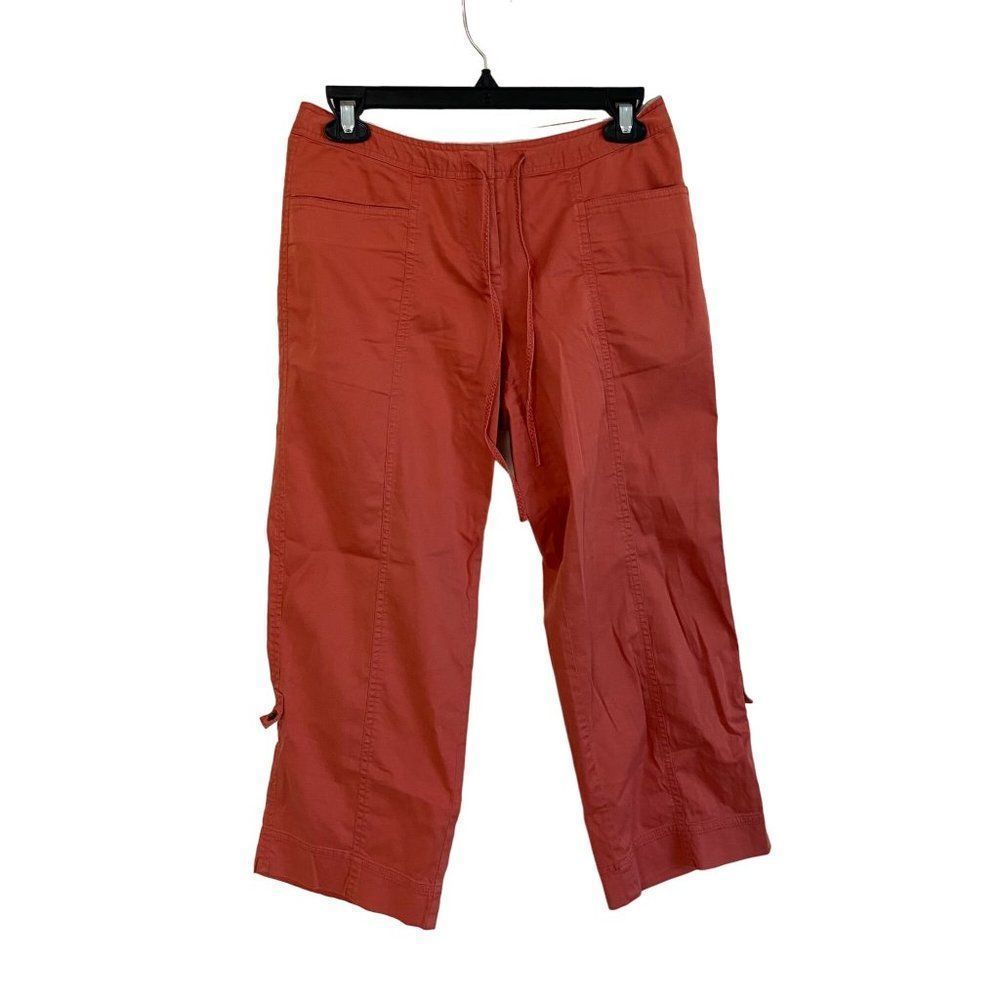 Tommy Bahama Womens Clam Diggers Capri Pants Coral Size 2